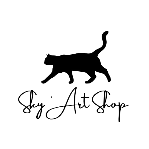 Sky Art Shop Cat Logo